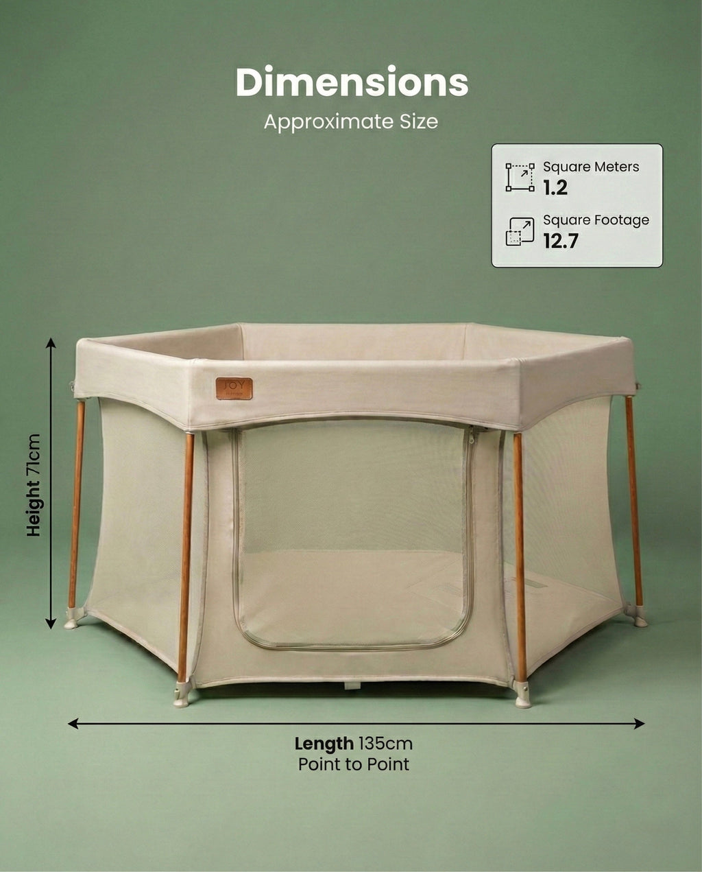 All Stars JOY Baby Playpen - Beige