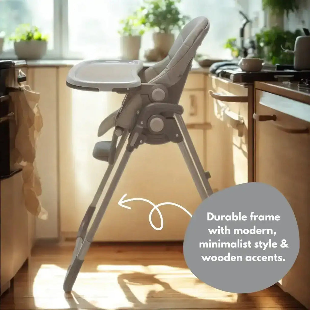 Flare Foldable High Chair - Grey