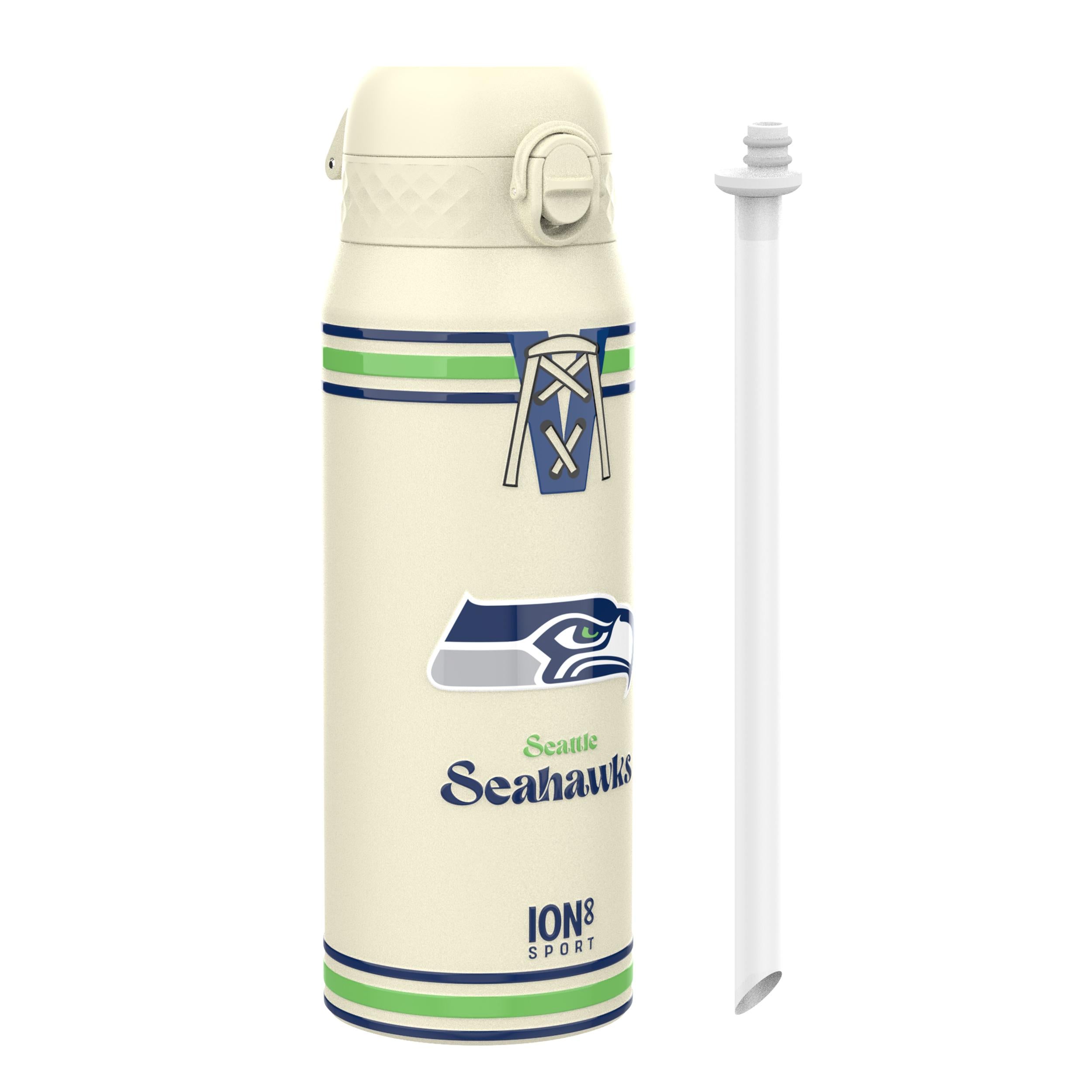 NFL x ION8 Insulated Steel Water Bottle, NFL Seahawks, 750ml (24oz)