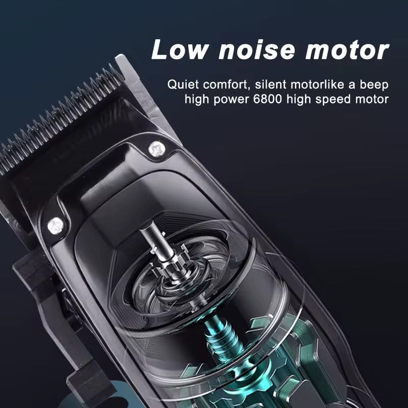 Cordless Hair Clippers for Men – Rechargeable LCD Trimmer