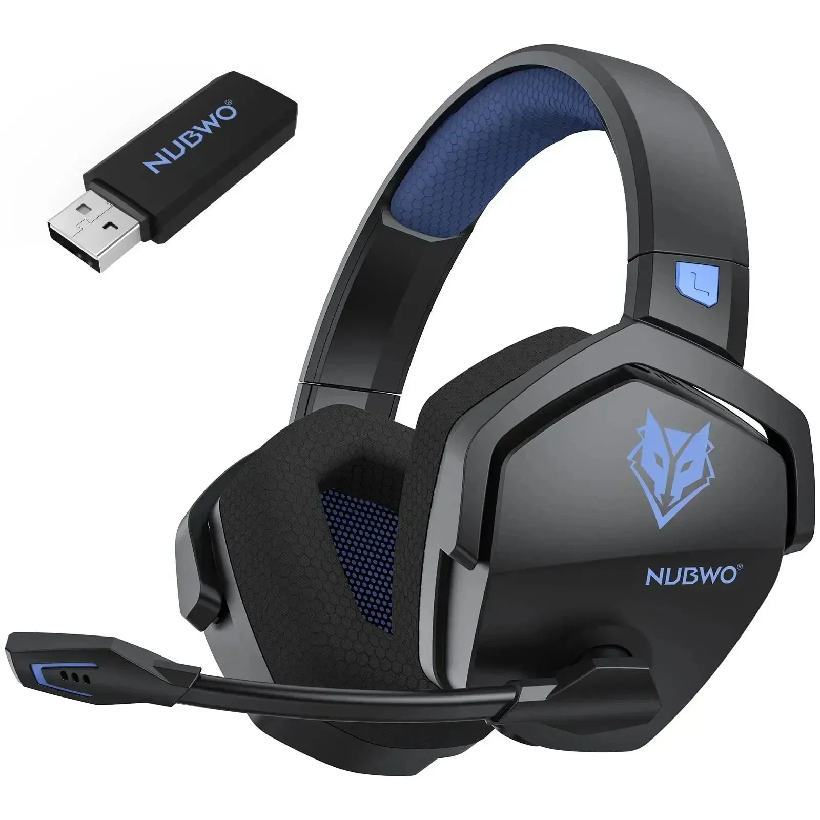 NUBWO G06 Pro Wireless Gaming Headset with Charging Station for Headset and PS5 Controller