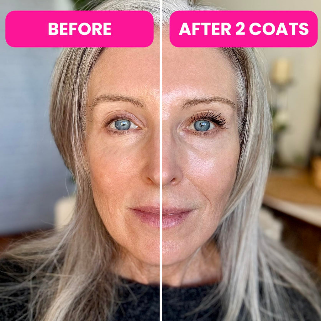 Prime Prometics PrimeLash Mascara for Older Women – Hypoallergenic, Clump-Free, Long-Lasting Brown