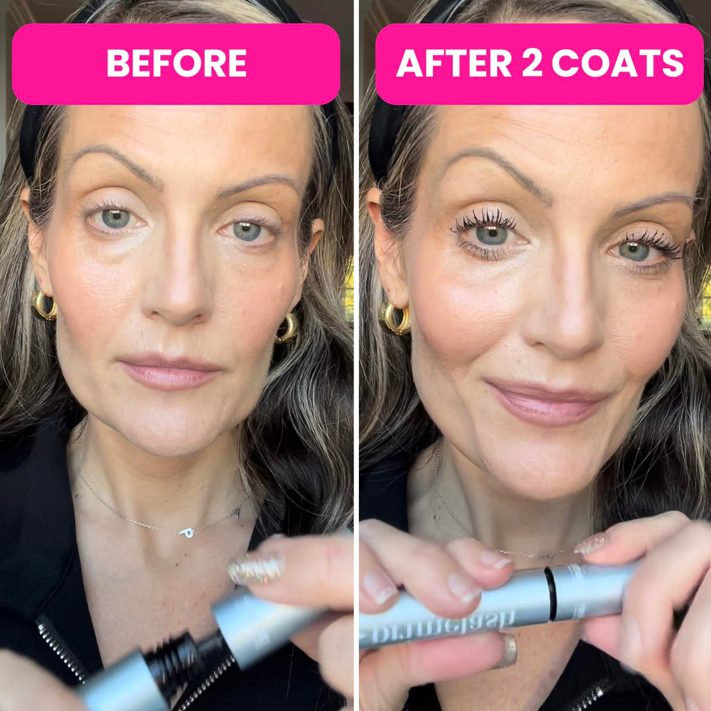 Prime Prometics PrimeLash Mascara for Older Women – Hypoallergenic, Clump-Free, Long-Lasting Brown