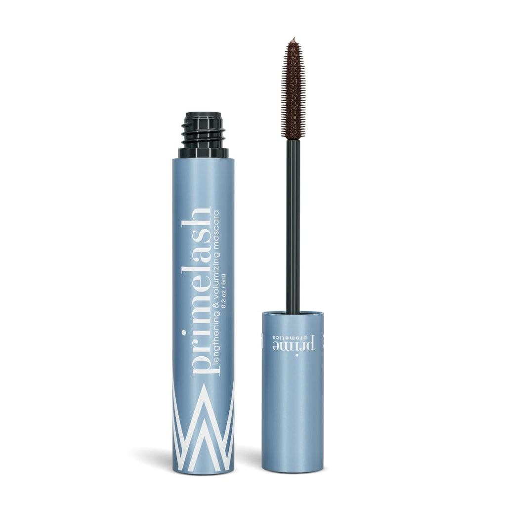 Prime Prometics PrimeLash Mascara for Older Women – Hypoallergenic, Clump-Free, Long-Lasting Brown