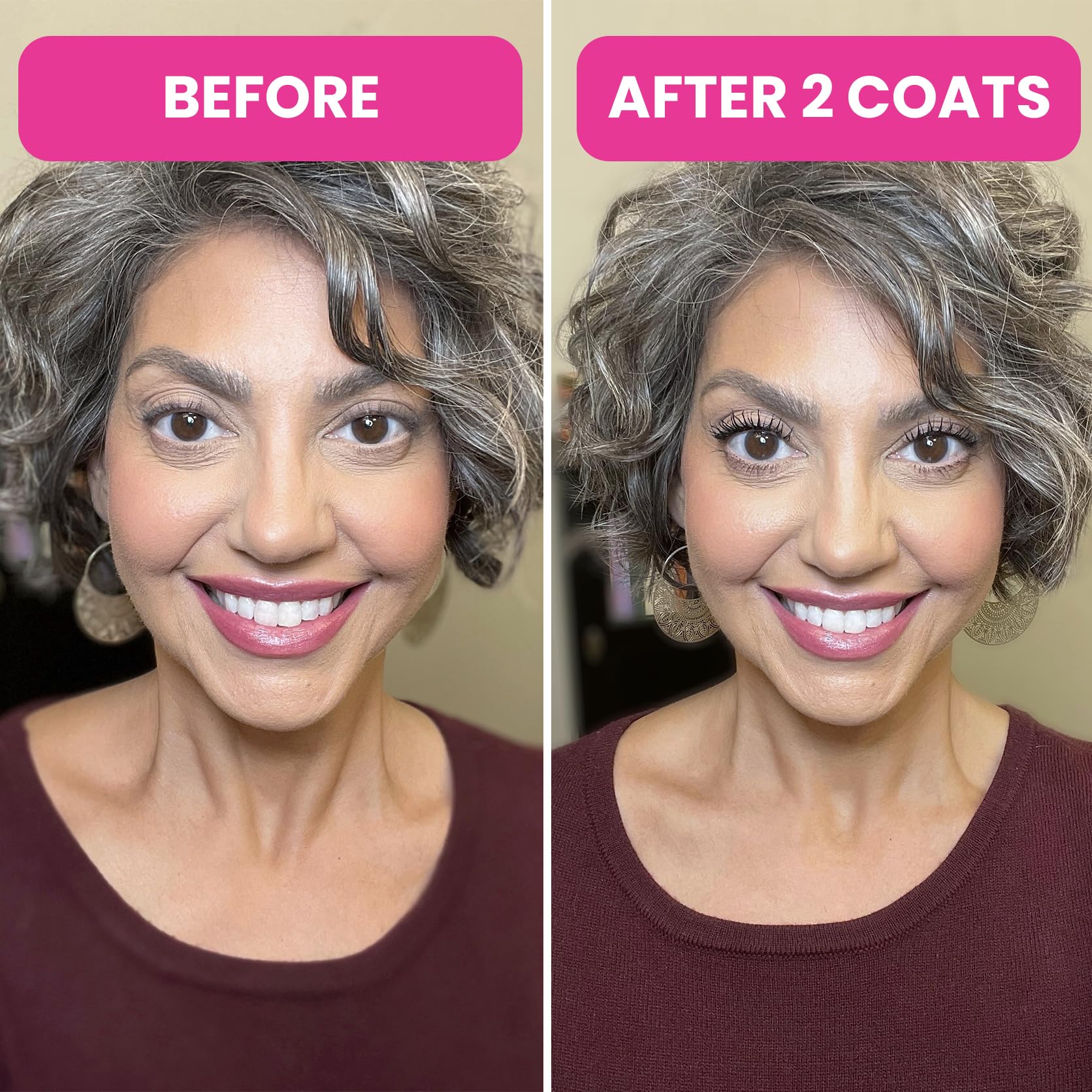 Prime Prometics PrimeLash Mascara for Older Women – Hypoallergenic, Clump-Free, Long-Lasting Brown