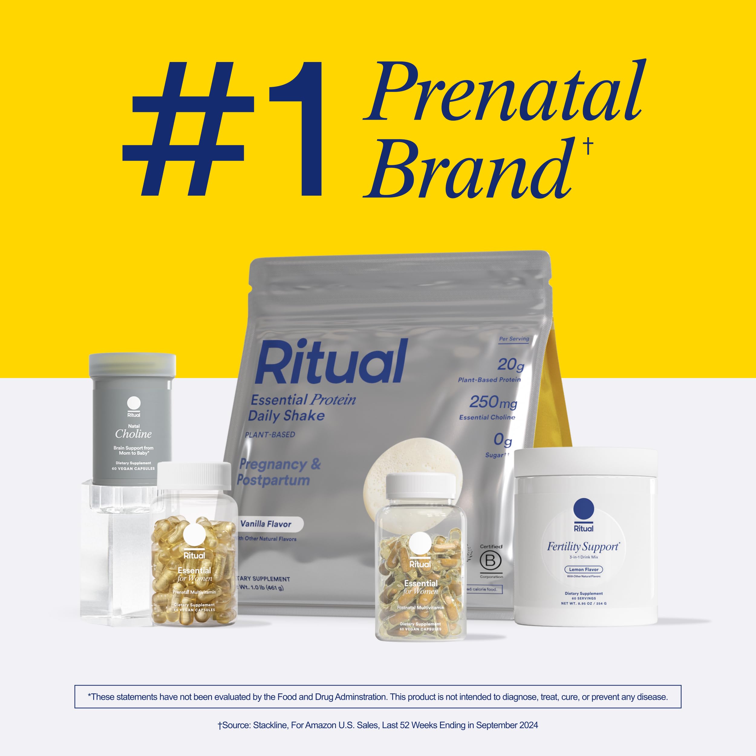 Ritual Essential Women Prenatal Multivitamin – Vegan, Non-GMO