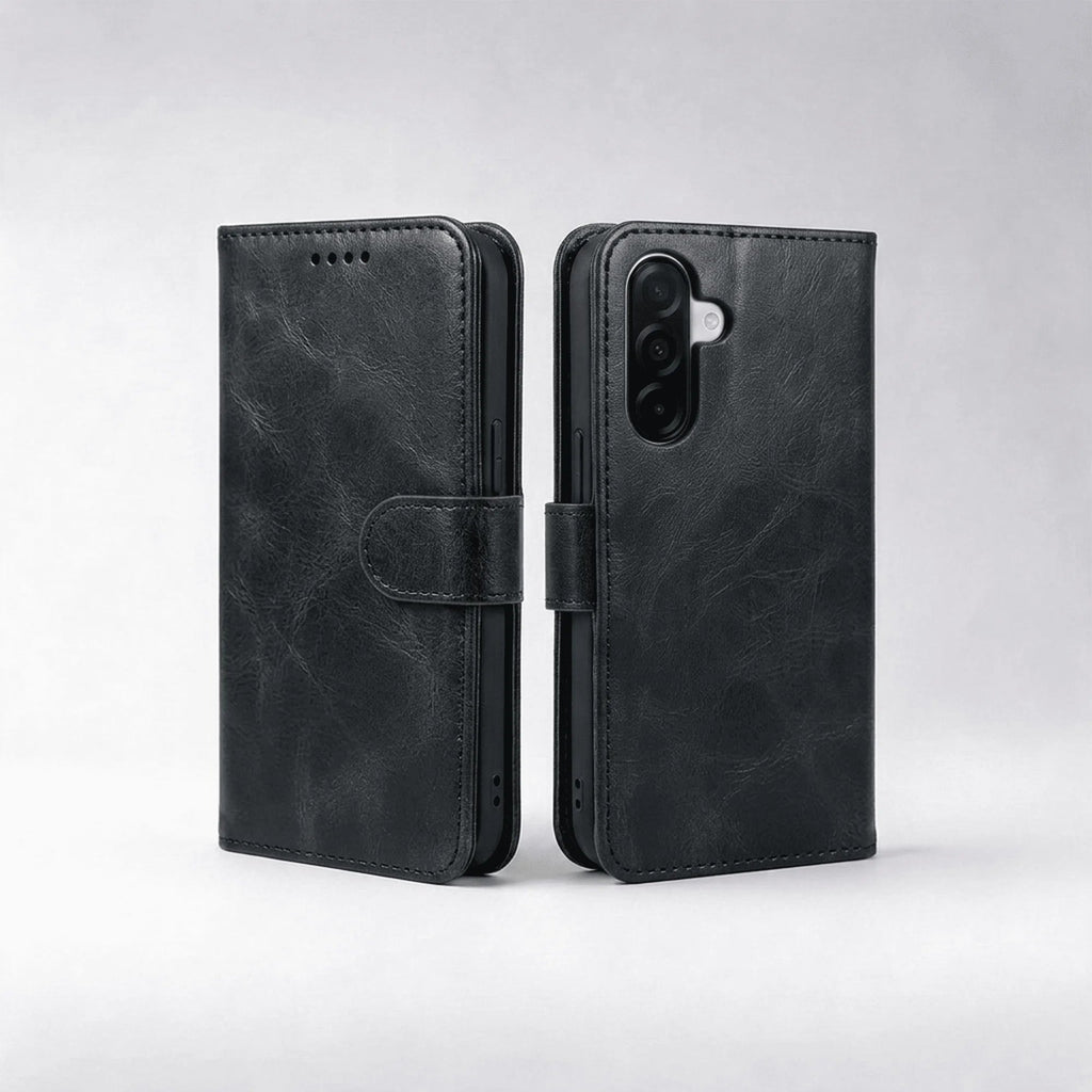 Samsung Galaxy A57 Book Flip Case Leather Wallet