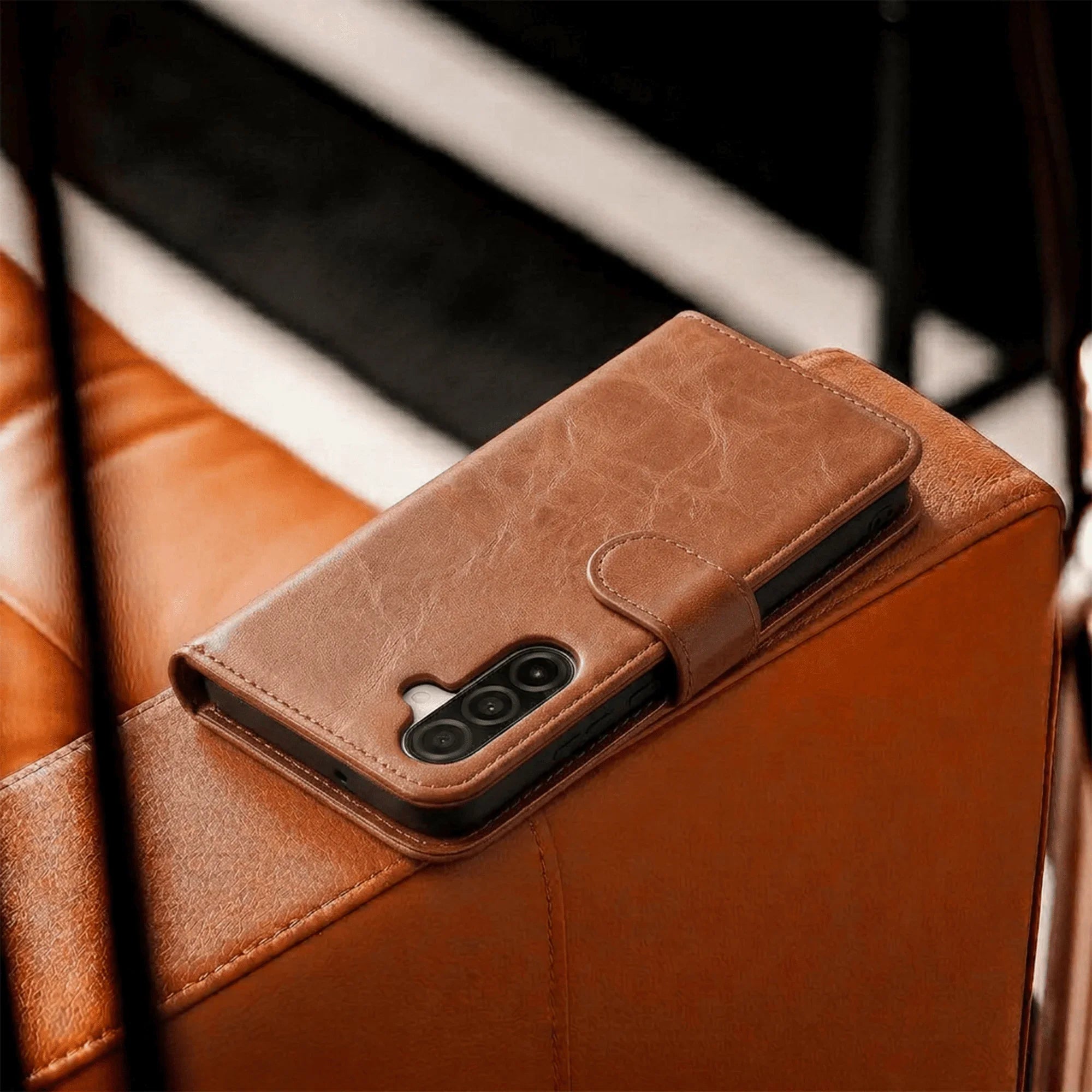 Samsung Galaxy A57 Book Flip Case Leather Wallet