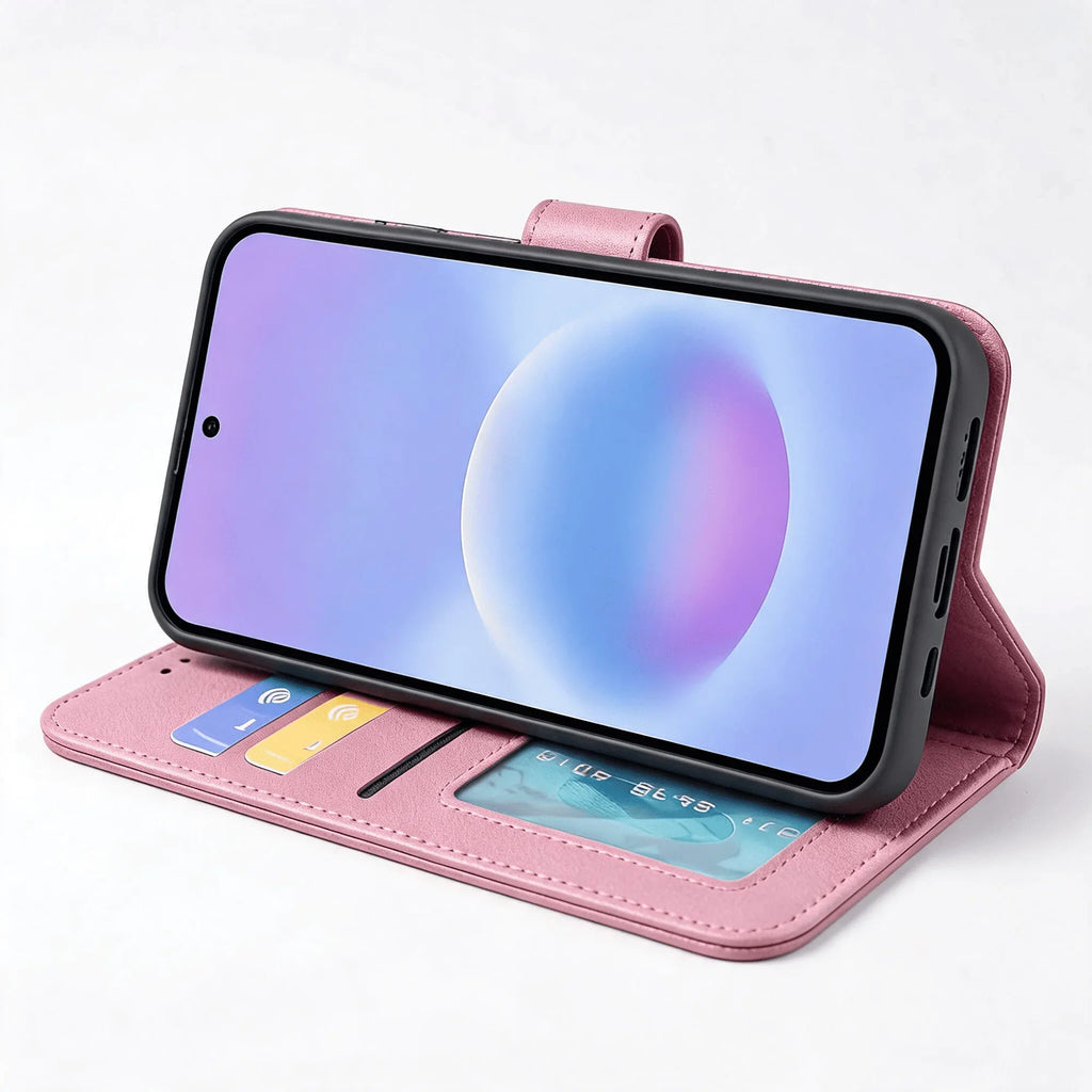 Samsung Galaxy A57 Book Flip Case Leather Wallet