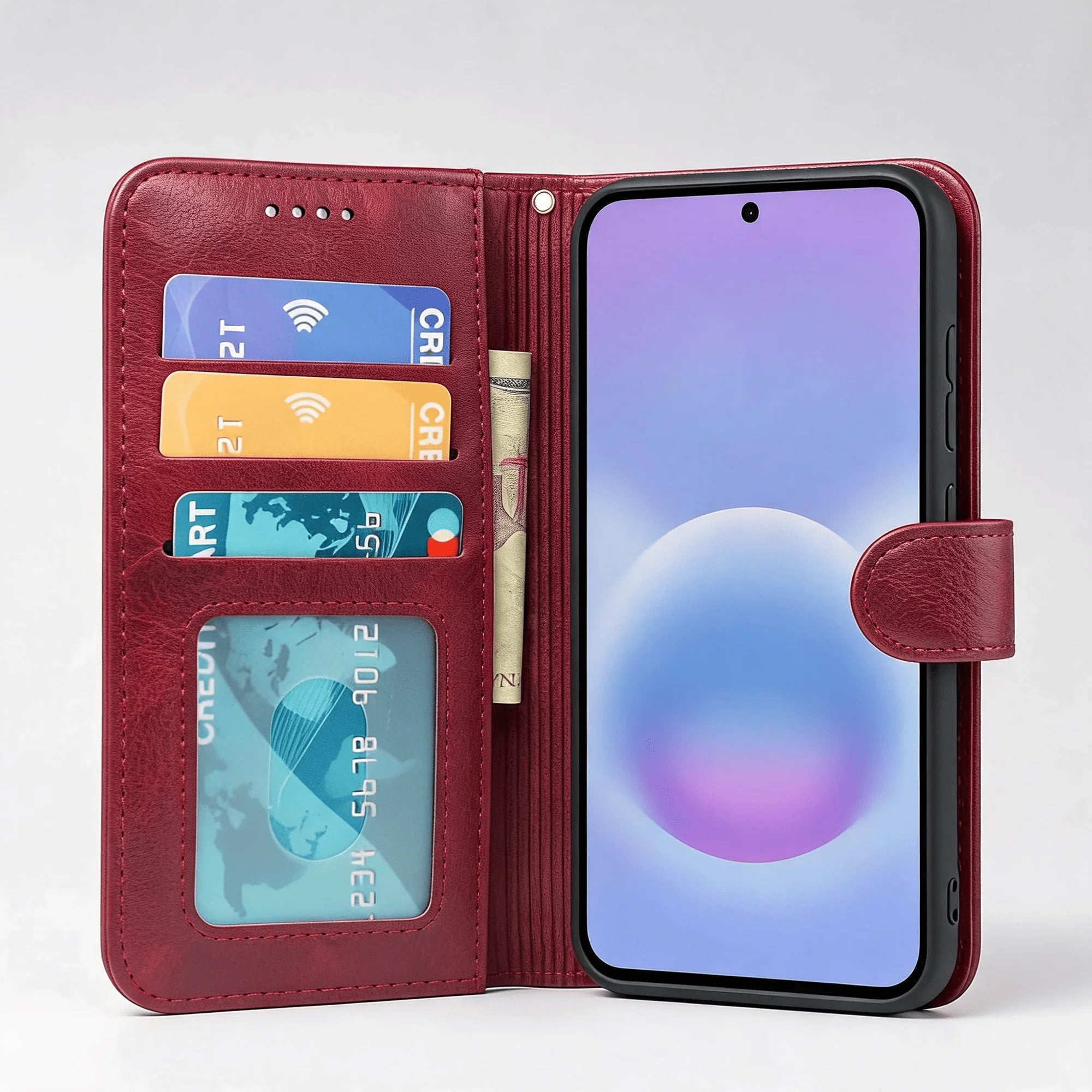 Samsung Galaxy A05S Book Flip Case Leather Wallet